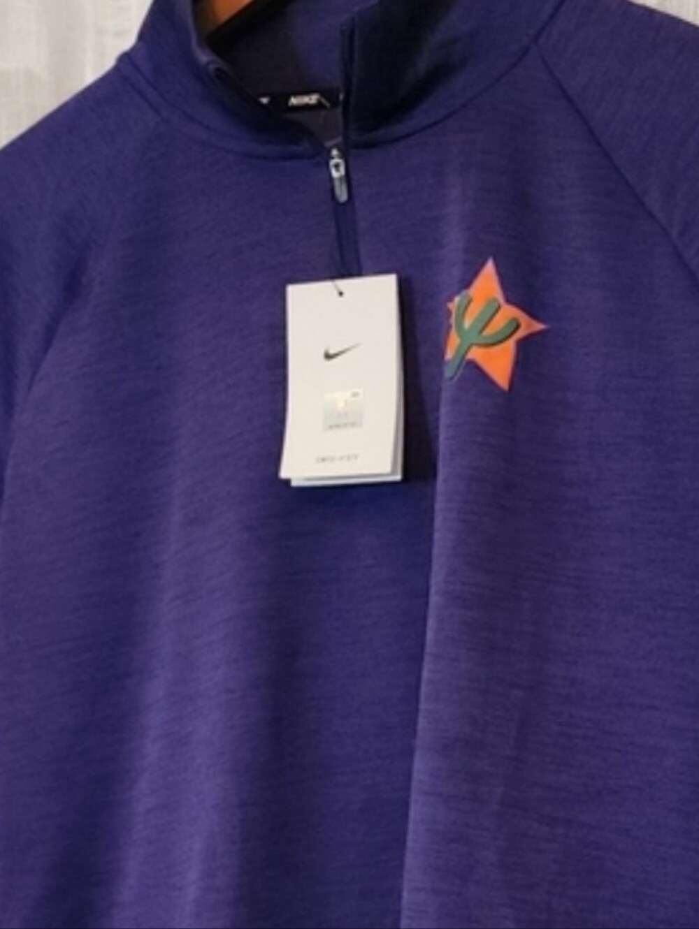 Nike Purple Athletic Quarter-Zip Pullover
